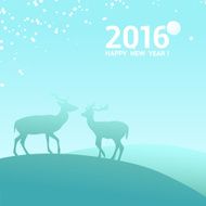 Vector deer silhouette