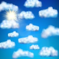 Set of clouds EPS 10