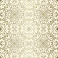 Mandala geometric pattern gold and beige