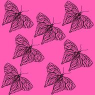 Pattern of butterflies N7