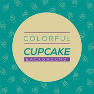 Colorful Cupcake Background