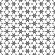 Monochrome seamless pattern with stars in arabian style