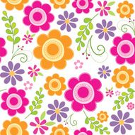 Seamless floral vector illustrator design