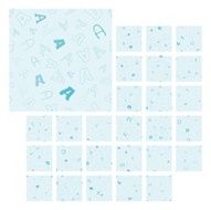 seamless pattern with characters A - Z N2
