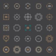 Abstract line geometric frame