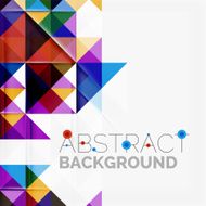 Abstract geometric background Modern overlapping triangles N335