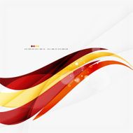 Red orange bright feather lines concept N6