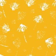 Leaves flowers hand drawn grunge background N6