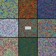 set abstract mosaic background of colored squares