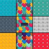 et squares with rounded corners and shadow on gray background