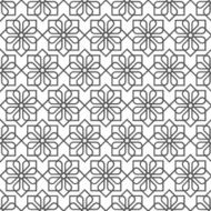 Delicate seamless pattern in oriental style - variation 1