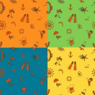 Four Background in Different Colors N18