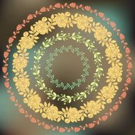 Four hand drawn frames on a blured background N2