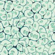 Seamless pattern tracery handmade natural mood N5