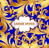 background with Golden design vintage ornament