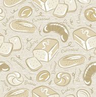 Seamless Patterns with breads