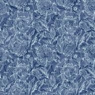 Sketch Floral Motif Background N2