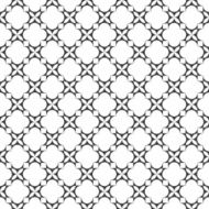 Monochrome seamless pattern in oriental style