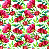 Watercolor floral pattern N38