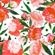 Watercolor floral pattern N39
