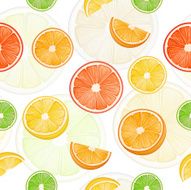 Citrus seamless pattern with lemons and oranges N2