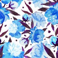 Watercolor floral pattern N40