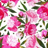 Watercolor floral pattern N43