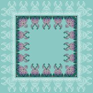 Mehndy flowers card N8