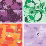 Seamless pattern with blots and ink splashes