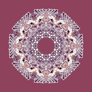 Circular Floral Ornament N9