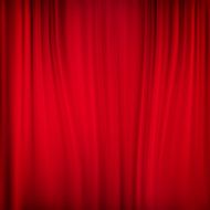 Close view of a red curtain EPS 10