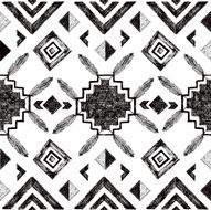hand drawn tribal seamless pattern N5