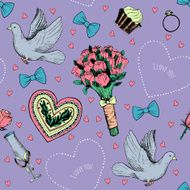 Hand drawn love symbols N7