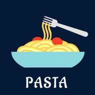 Bowl of healthy Italian pasta