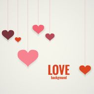 Vector background for Valentine&#039;s Day with hearts