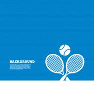 Tennis rackets with ball sign icon Sport symbol