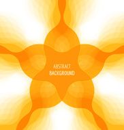Abstract orange background with banner