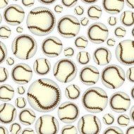 baseball balls seamless color sport pattern eps10