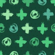 Abstract green seamless background