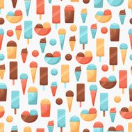 Seamless Background with ice cream N6