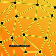 Abstract polygonal sphere background Eps 10