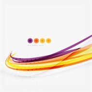 Purple and orange color lines on white N11