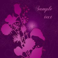 Floral pattern background with intricate ornament