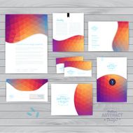 Vector corporate identity wave pattern Abstract backdrop Geome N2