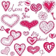 Set of hearts N9