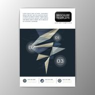 Flyer magazine brochure design template Business Abstract Background A4 size-Vector