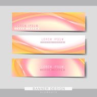 abstract banner template set design N2