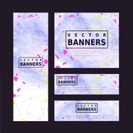 adorable purple banner template design