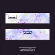 adorable purple banner template design N2