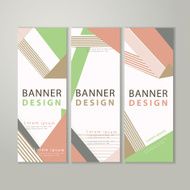 trendy banner template design N6